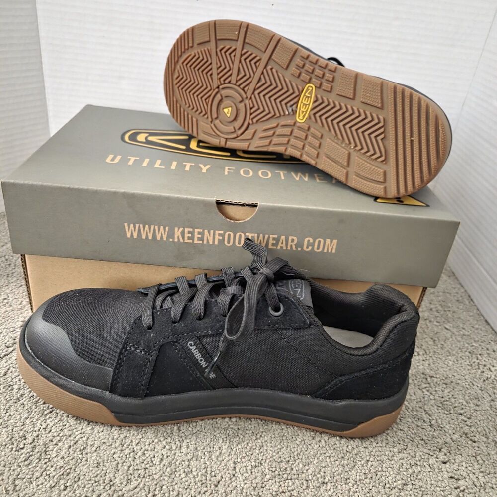 Keen Utility Kenton Low Women’s Sz 8.5 Black Gum Composite Toe Safety Work Shoes